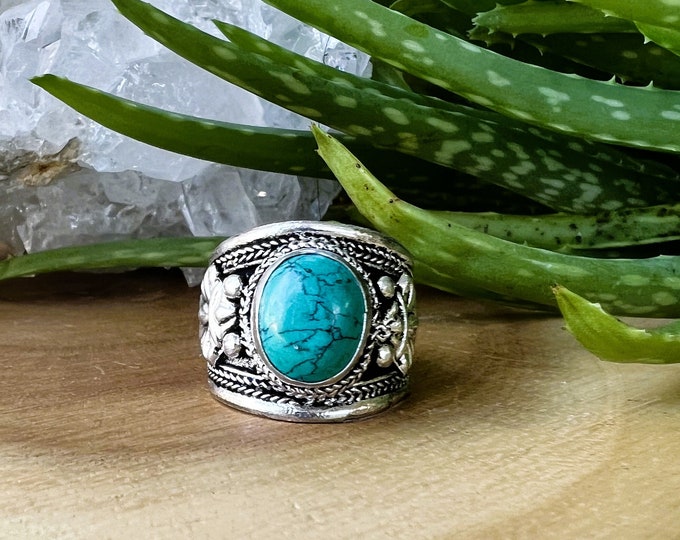 Turquoise Adjustable Ring