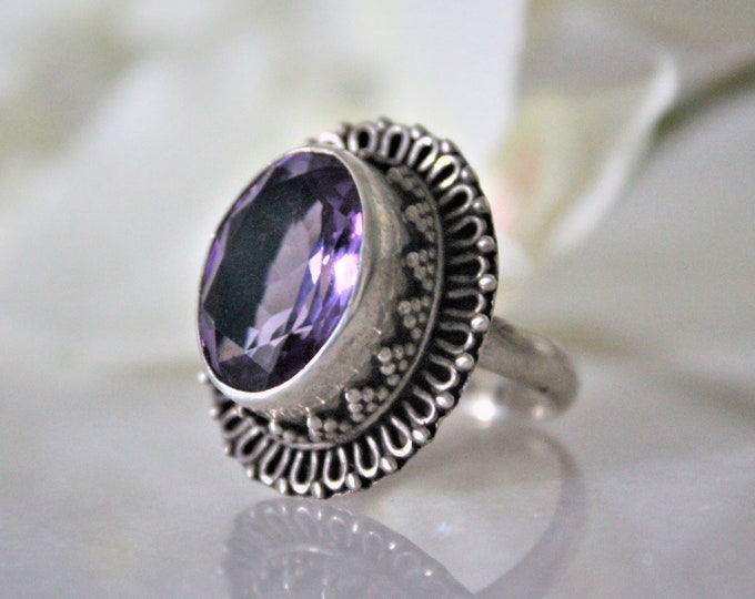 Amethyst Sterling Silver  Ring