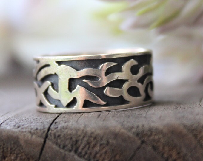 Sterling Silver  Band ring . Available size 7 and 7.5
