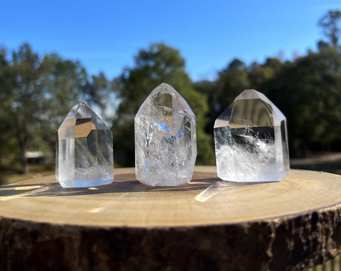 Clear Quartz Point #3 full of rainbows