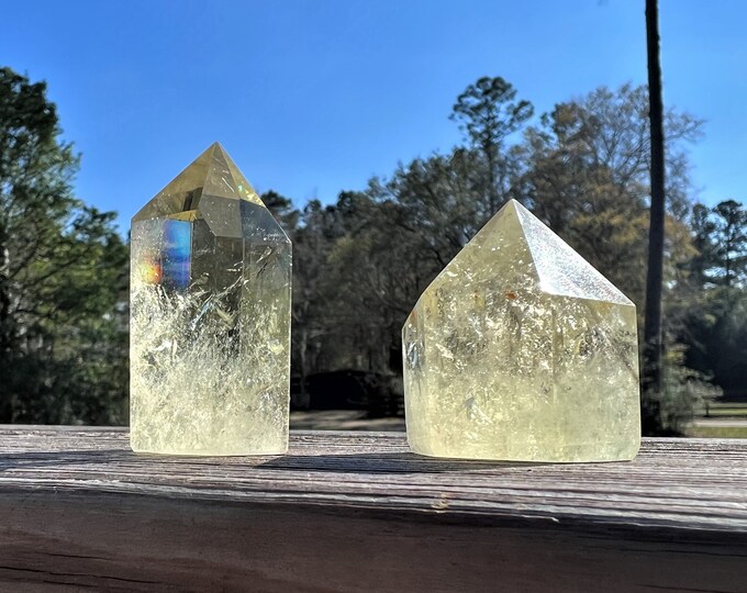 Natural Citrine Quartz Points