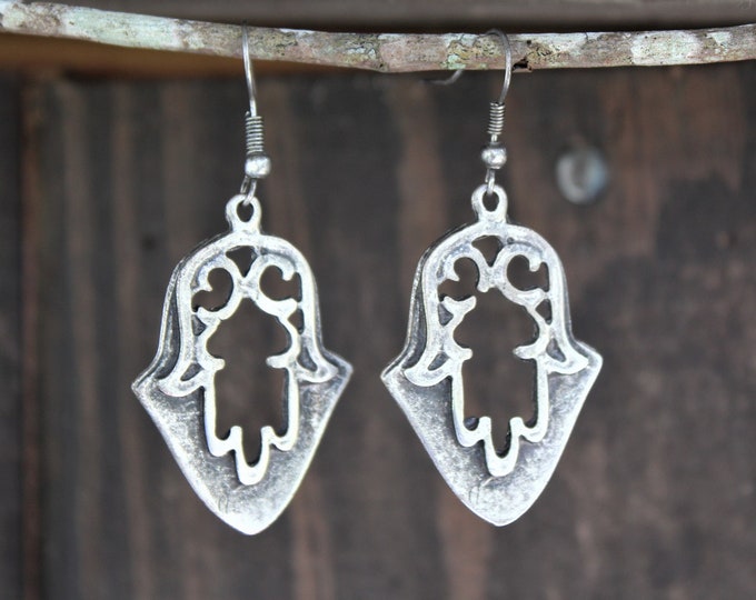 Hamsa Dangle Earrings