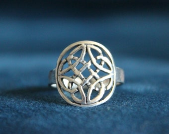 Sacred Geometry Sterling Silver Ring