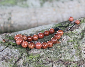 Gold Stone Mala Wrist Bracelet