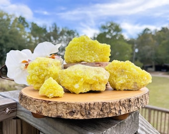 Sulfur Crystal Cluster ~ The Inner Power Stone