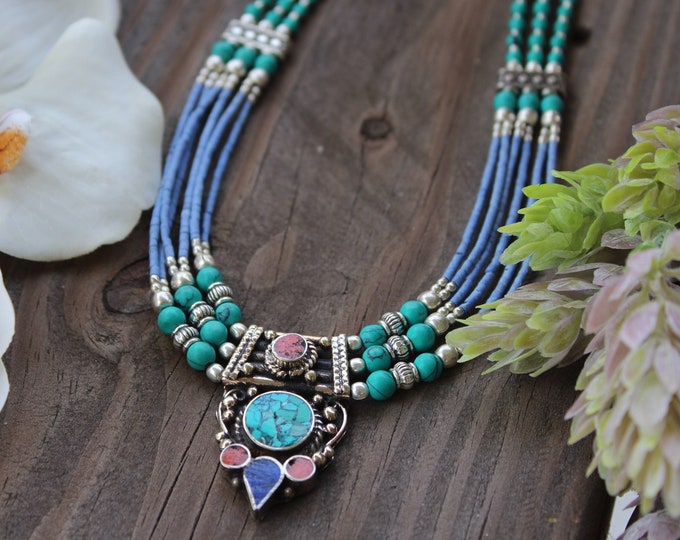 Turquoise Bohemian Necklace