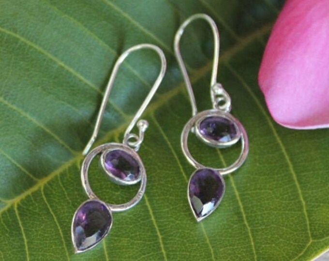 Amethyst Sterling Silver Earrings