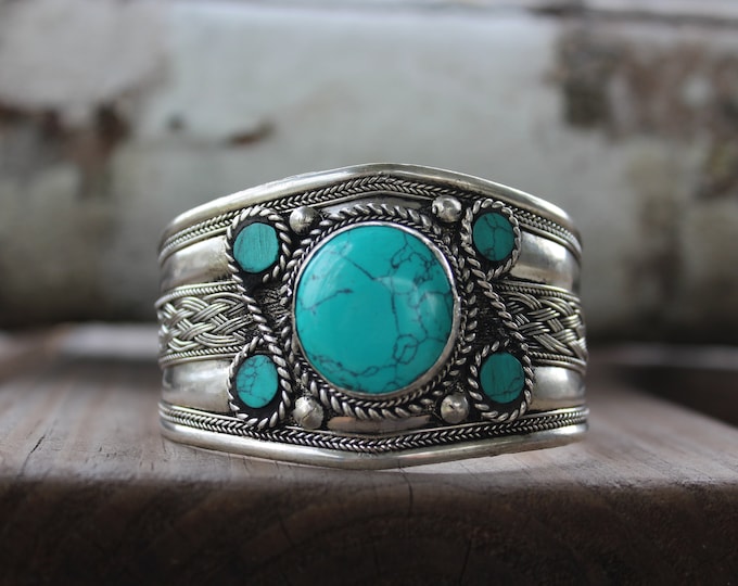 Turquoise Western Cuff Bracelet