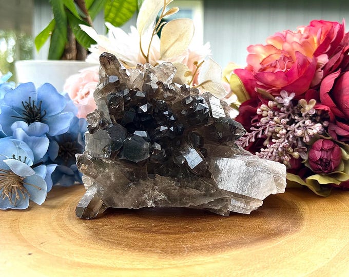 Smoky Quartz Cluster