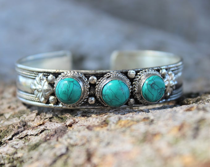 Stone Cuff Bracelet