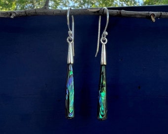 Abalone Shell Sterling Silver Earrings