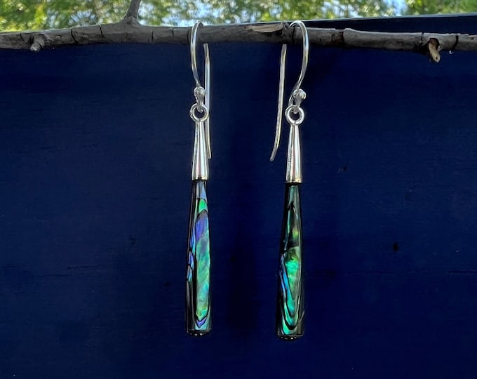 Abalone Shell Sterling Silver Earrings