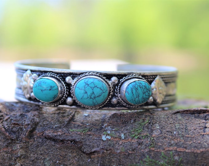 Stone Cuff Bracelet