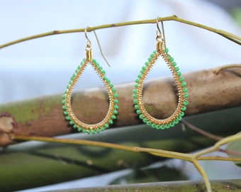 Bohemian Dangle Gold Plated Earrings