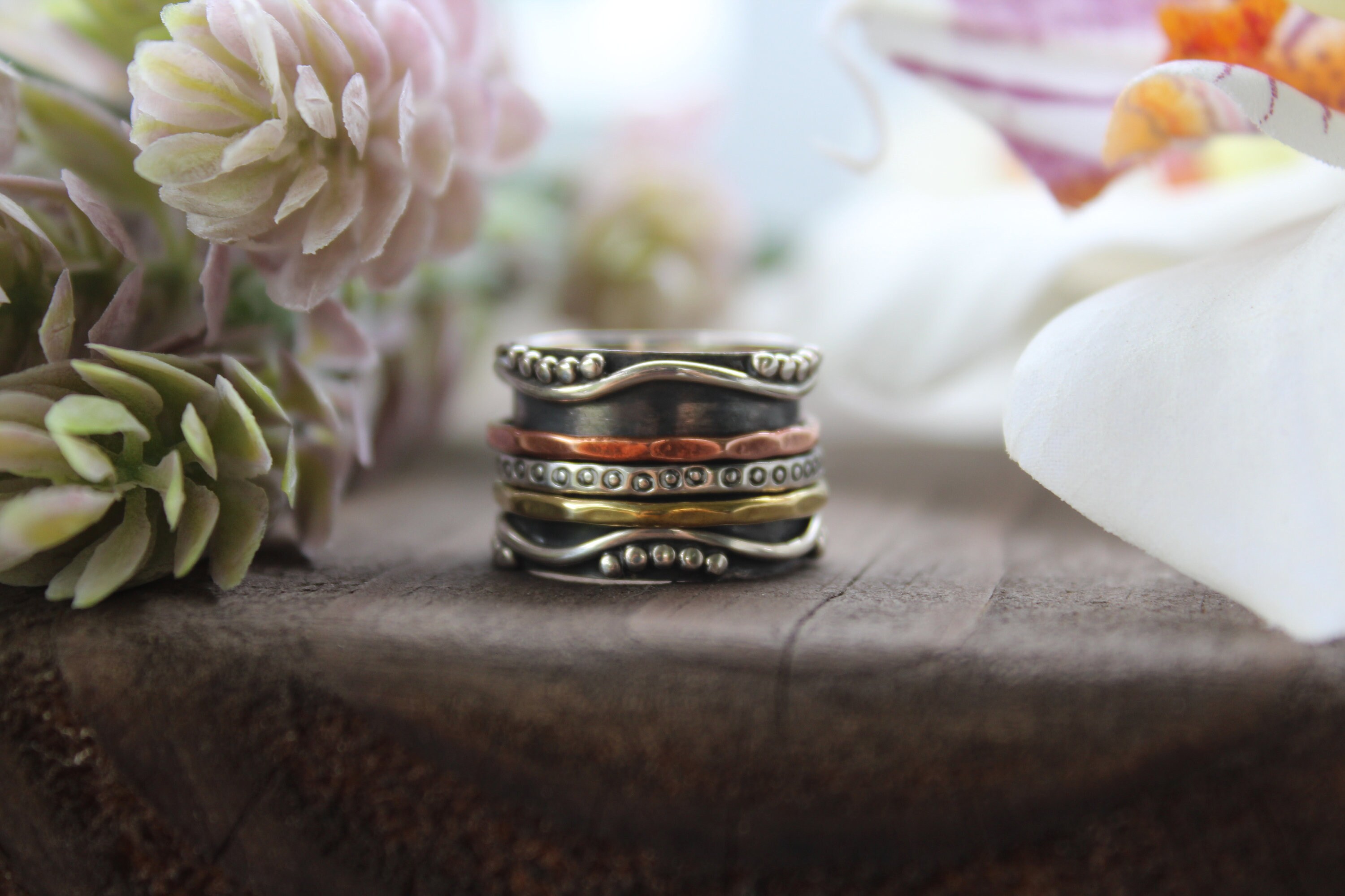 Sterling Silver Spinner Ring , Statement Ring, Gift for Her Sterling Silver Spinner Ring , Statement Ring, Gift for Her