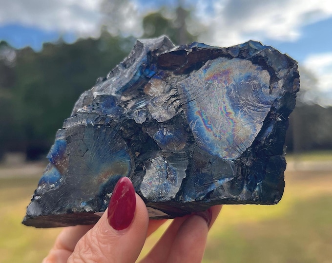 Raw Shungite Full of Rainbows Chunk