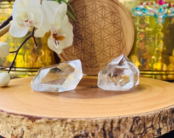 Natural Clear Quartz Point with inclusions and beautiful clarity