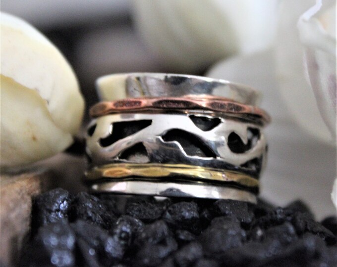 Sterling Silver Spinner Ring