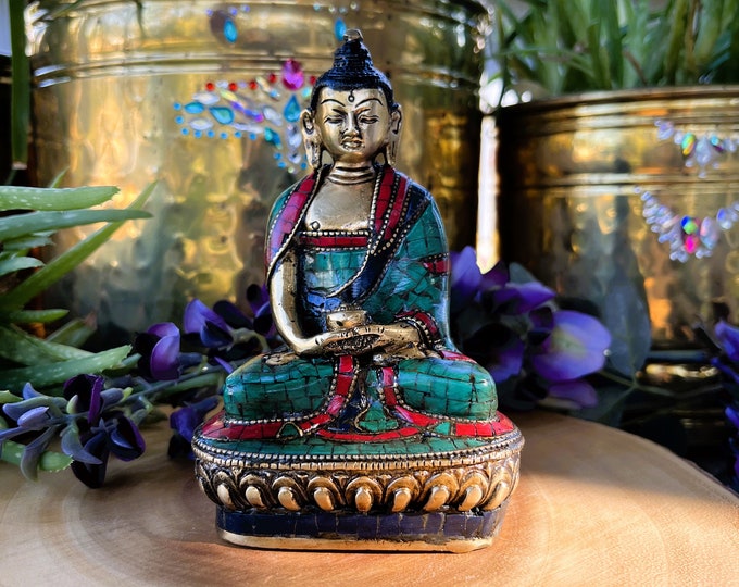 Turquoise Handmade Buddha Statue