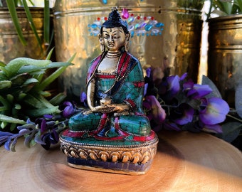 Turquoise Handmade Buddha Statue