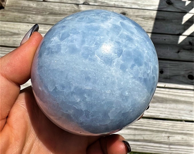 Blue Calcite Sphere