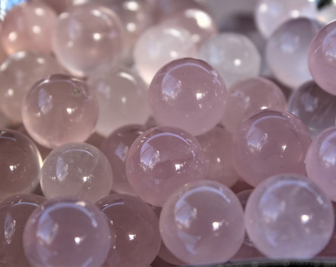 Rose Quartz Mini Sphere. Sold Individually