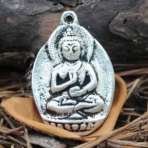 Buddha Pendant Necklace, Meditation Necklace , Yoga Necklace