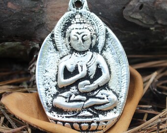 Buddha Pendant Necklace, Meditation Necklace , Yoga Necklace