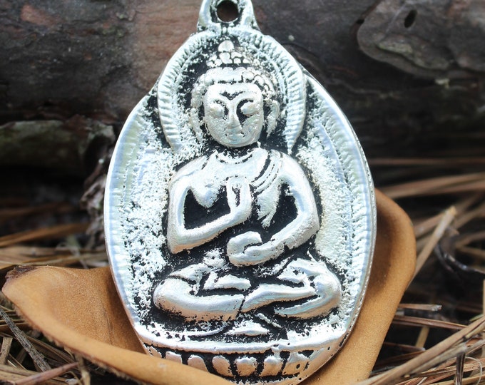 Buddha Pendant Necklace, Meditation Necklace , Yoga Necklace