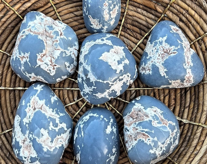 Angelite Polished Stone ~ The stone of Awareness