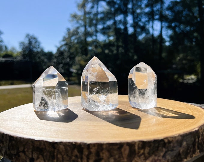 Quartz Points  with rainbows