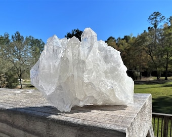 Clear Quartz Crystal Cluster