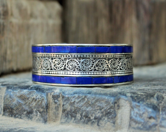 Lapis Lazuli Cuff Bracelet