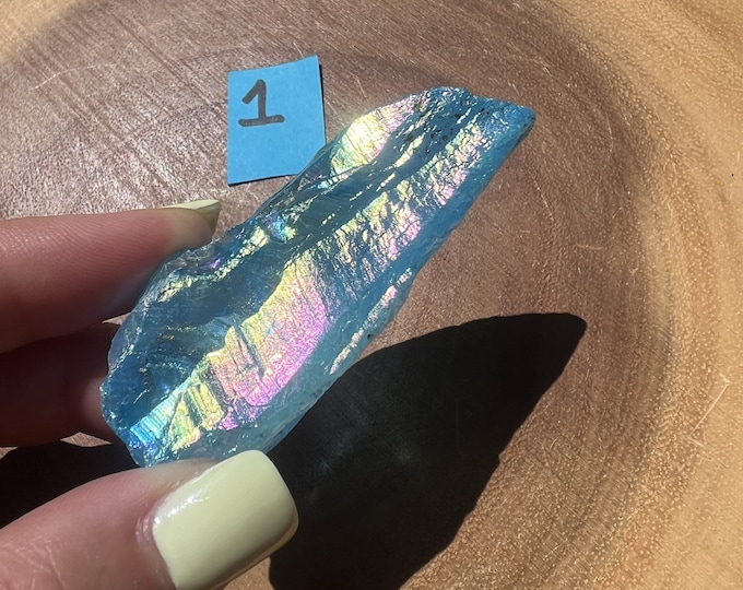 Aura Quartz Crystal Blade