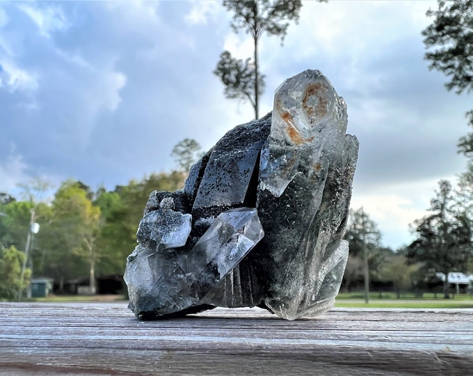 Epidote in Quartz