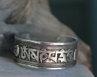 Mantra OM Cuff Bracelet