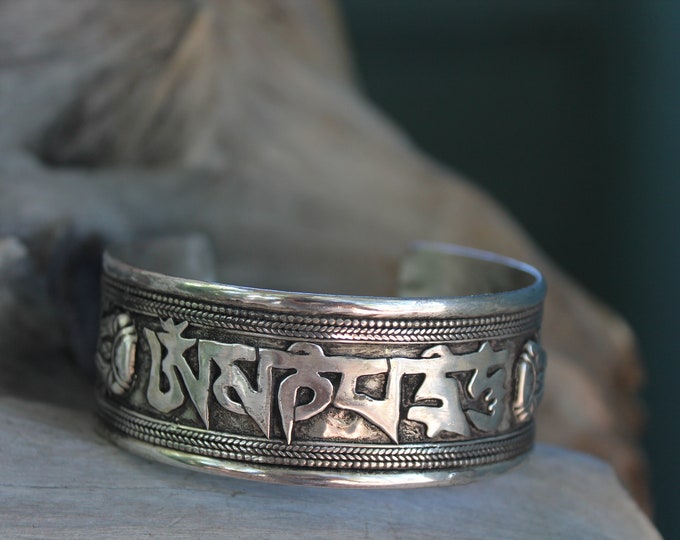 Mantra OM Cuff Bracelet