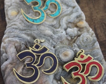 Turquoise OM Yoga Necklace