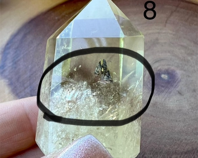 Rare Phanton Smoky Citrine Quartz Tower
