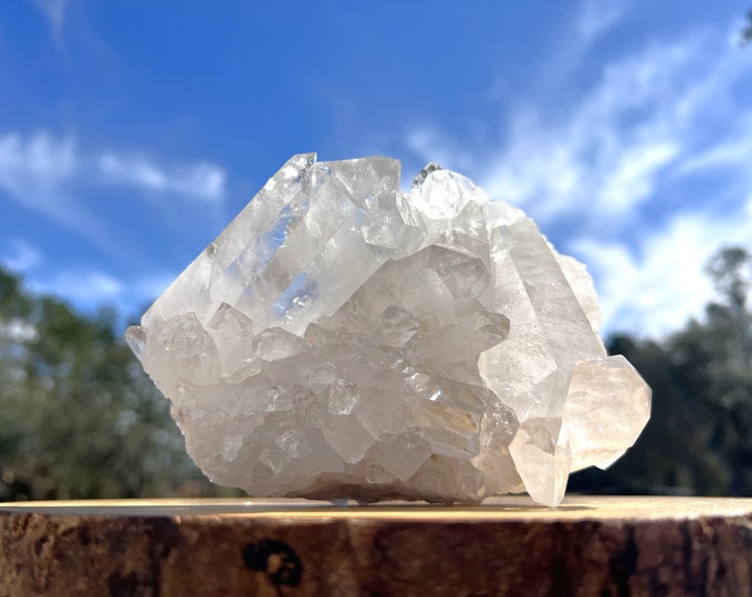 Amazing Clear Quartz Crystal Cluster