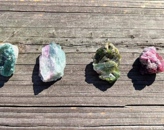 Watermelon Tourmaline ~ Pink Tourmaline ~ Green Tourmaline ~ Blue Tourmaline ~ Metaphysical stone ~ Tourmaline ~ Raw Tourmaline ~Reiki