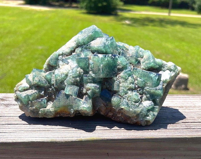 Green Fluorite Natural Chunk