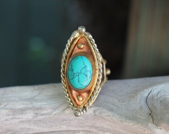 Turquoise Adjustable Ring