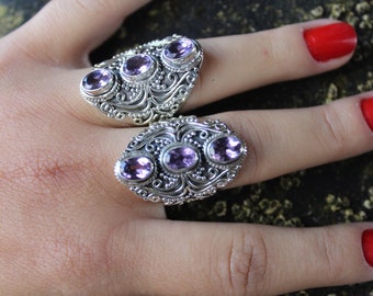 Amethyst Sterling Silver Ring