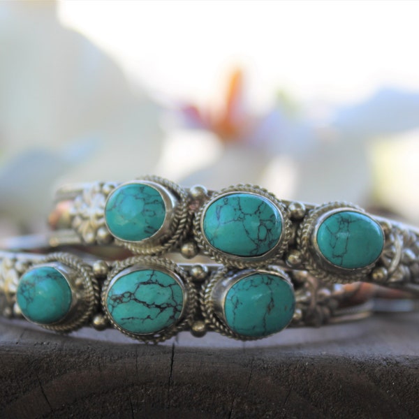 Turquoise Copper Cuff Bracelet