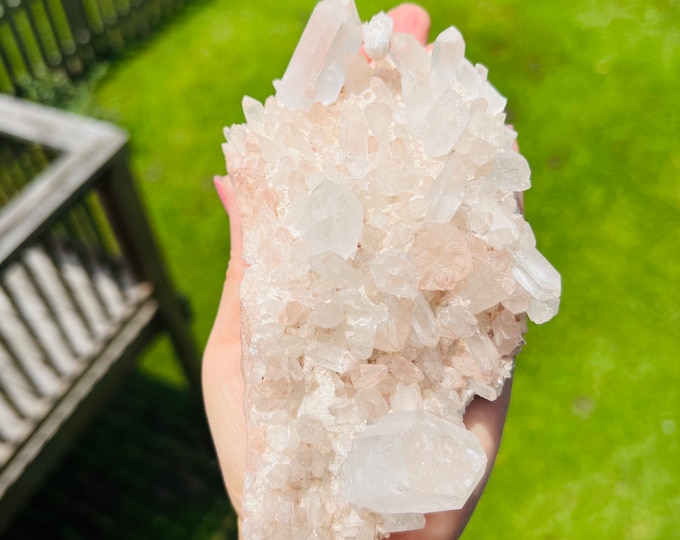 Lithium Clear Quartz Cluster