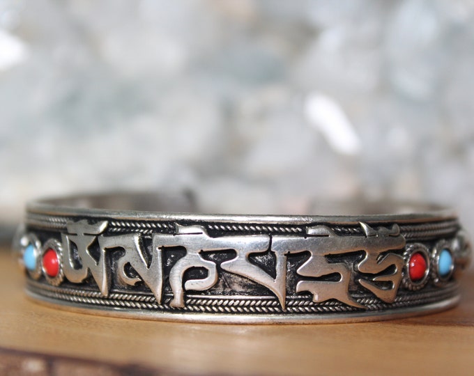 OM Mantra Cuff Bracelet
