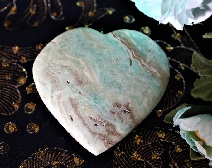 Caribbean Calcite Heart