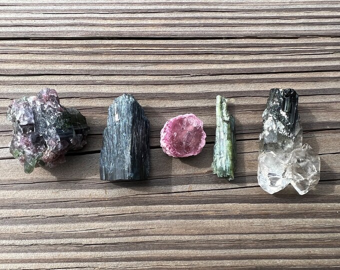 Watermelon Tourmaline ~ Pink Tourmaline  ~ Green Tourmaline ~ Blue Tourmaline ~ Green Tourmaline in Quartz ~ Metaphysical stone ~ Tourmaline