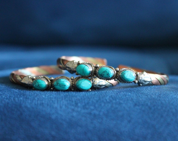 Turquoise Copper Cuff Bracelet